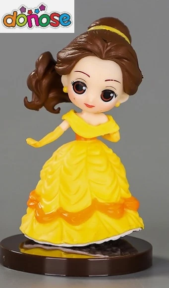 Принцесса торт Топпер Белоснежка Алиса Русалка рисунок торт украшение маленькая принцесса девочки топперы для торта на день рождения вечерние принадлежности - Цвет: Цвет: желтый