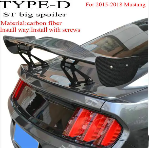 Авто углеродное волокно задний бампер крыло губы Топ Крыло Спойлеры на крышу задний спойлер для Ford Mustang/GT350 Dodykit