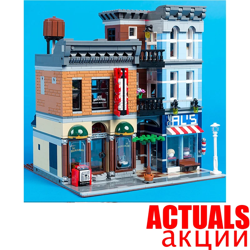 

LEPIN 15011 Detective Office Street View Creator Building Blocks Bricks Toys DIY For Kids Model Compatible with legoINGly 10246