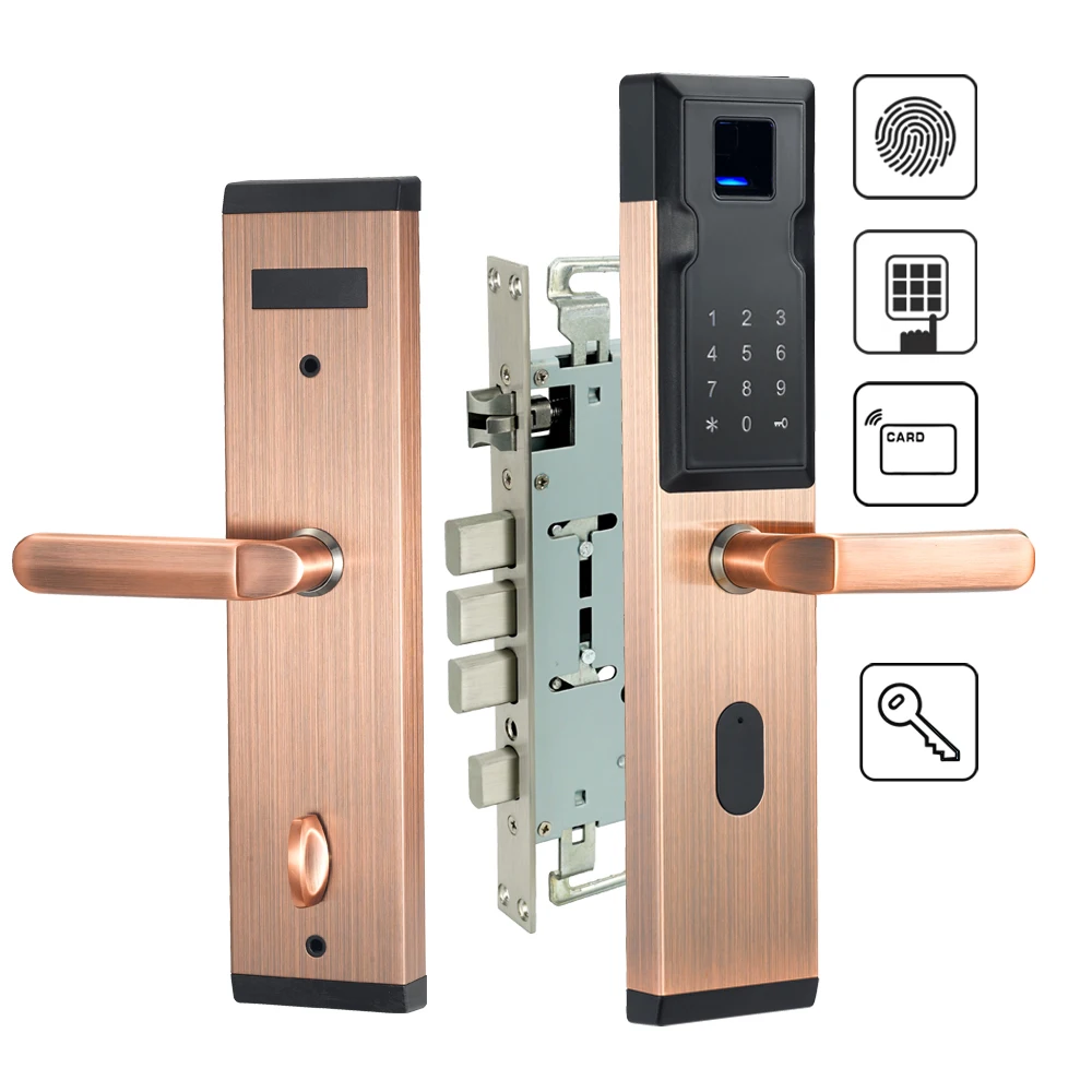 Electronic Fingerprint Door Lock Keyless Entry Digital Smart Anti-theft Door Lock For Home Security Electronic Fingerprint Door Lock Keyless Entry Digital Smart Anti-theft Door Lock For Home Security
