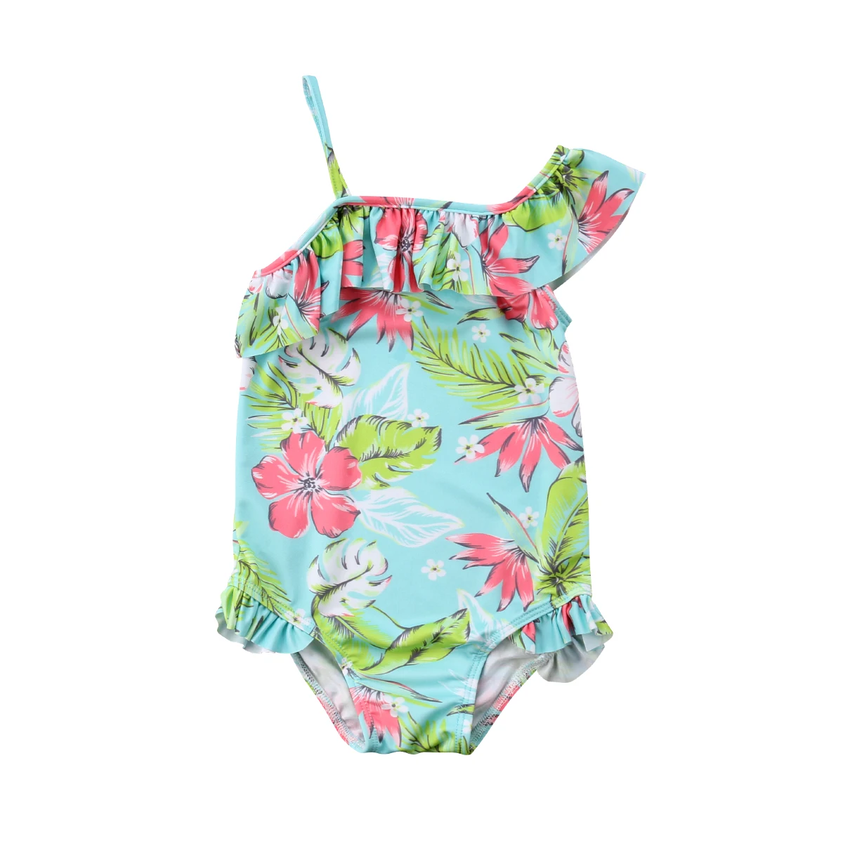 Toddler Kid Baby Girls Floral Leaves Bikini Swimwear Swimsuit Bathing Suit Beachwear Cute Baby