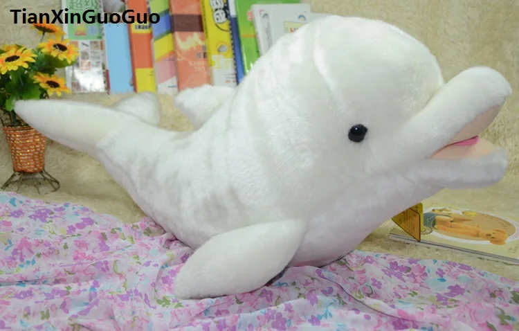 high-quality-goods-large-74cm-white-cartoon-dolphin-plush-toy-lovely-dolphin-soft-doll-throw-pillow-birthday-gift-s0045