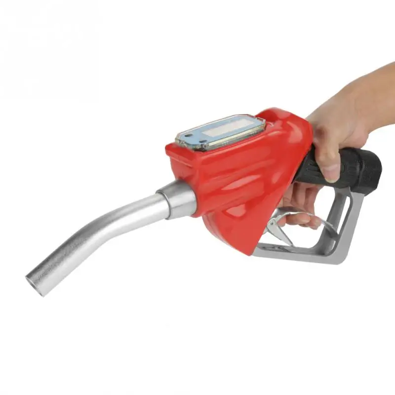 

1Pcs Digital Fuel Oil Gasoline Nozzle Gun Fueling Nozzle with Flow Meter for Gas stations Oil Gun Nozzle Hot Sale