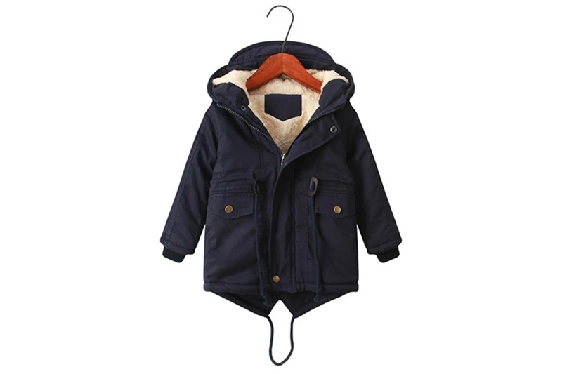 Куртка для маленьких мальчиков коллекция года, зимняя куртка для девочек, ветровка, Детская флисовая верхняя одежда с капюшоном, пальто Детская одежда для 3, 4, 5, 6, 7, 8, 9 лет