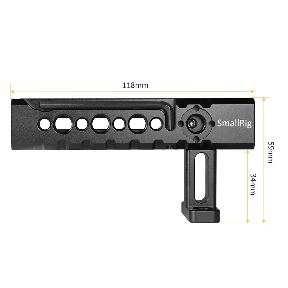  SmallRig Universal Camera Top Handle with Mounting Points Shoe Mounts for Video Camera Cages LED Li - 32852596723