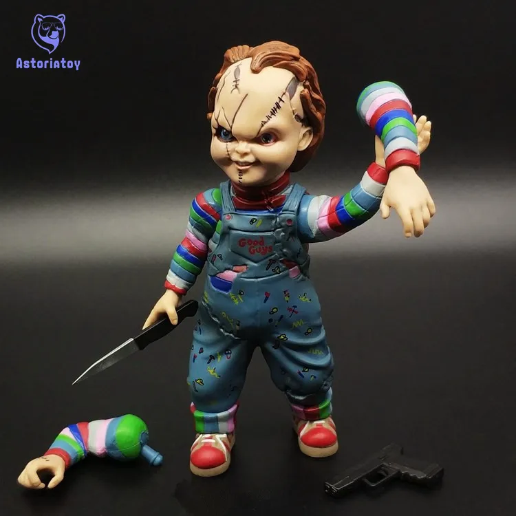

Child's Play Bride of Chucky 1/10 Scale Horror Doll Chucky PVC Action Figure Toy 12cm