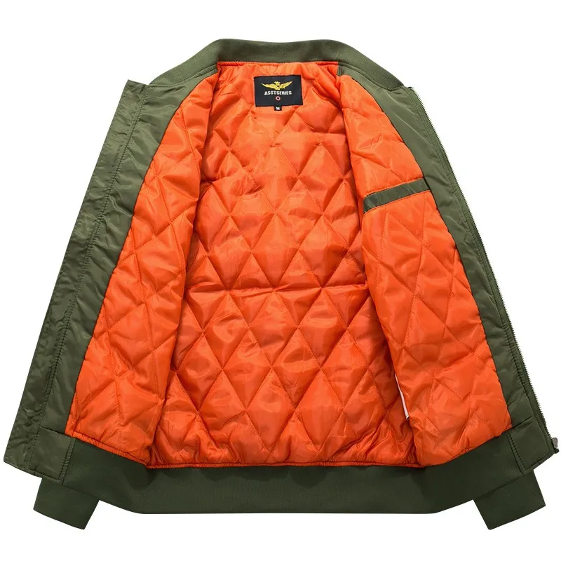 Spring& Autumn Men Bomber Flight Pilot Jacket Men Ma-1 Flight Jacket Pilot Air Force Male Army Military Motorcycle race coats
