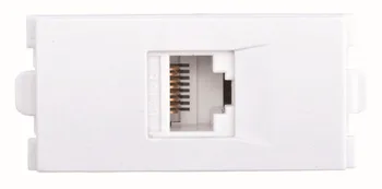 

RJ45 Face Plate Wall Socket Cat6 Ethernet Wall Plate,Network Cat6 Module 228, Ethenet wall Face Plate,white plastic wall plate