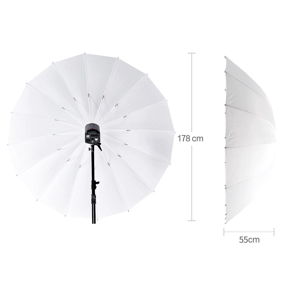 Godox 7" 178 см мягкий зонтик белый рассеиватели студийная фотография полупрозрачный зонтик для фотостудии мягкий светильник Зонты