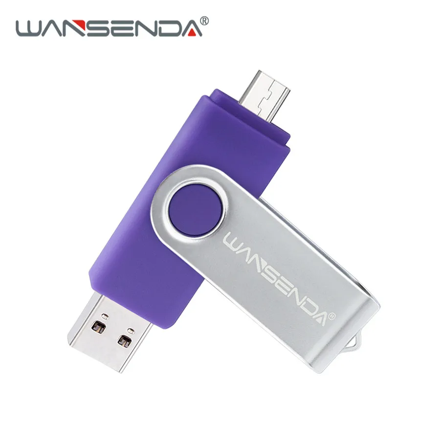 Фиолетовый Usb 3,0 WANSENDA OTG USB флеш-накопитель высокоскоростной флеш-накопитель 16 ГБ 32 ГБ 64 Гб 128 ГБ 256 ГБ Микро-флеш-накопитель Usb флешка 3,0 флэш-диск - Цвет: Фиолетовый