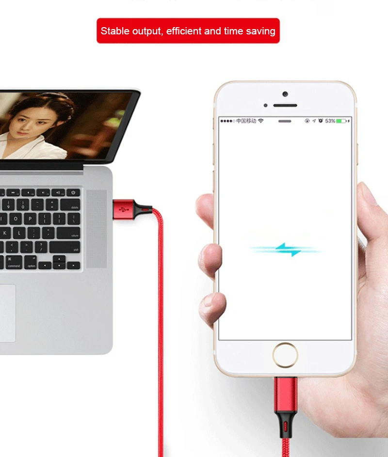 USB кабель для передачи данных и зарядки 50 см 1 м 2 3 м|Кабели мобильных телефонов| |