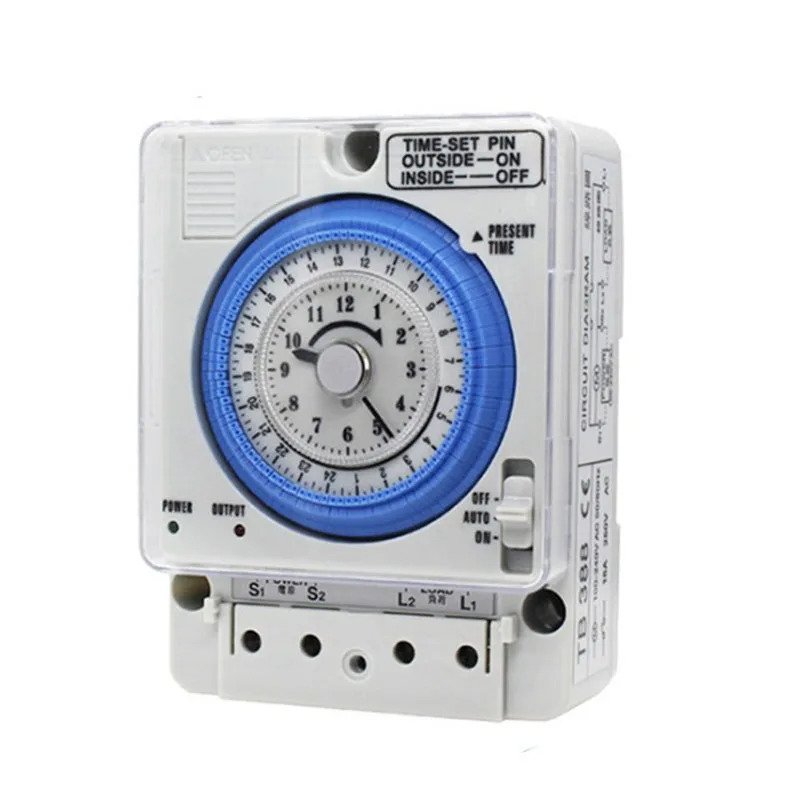 100 240V AC 24Hours Daily Programmable TB 388 Analog Time Relay THEBEN