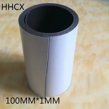 

1 Meter Rubber Magnet 100*1 mm self Adhesive Flexible Magnetic Strip Rubber Magnet Tape width 10mm thickness 1mm 100mm x 1mm