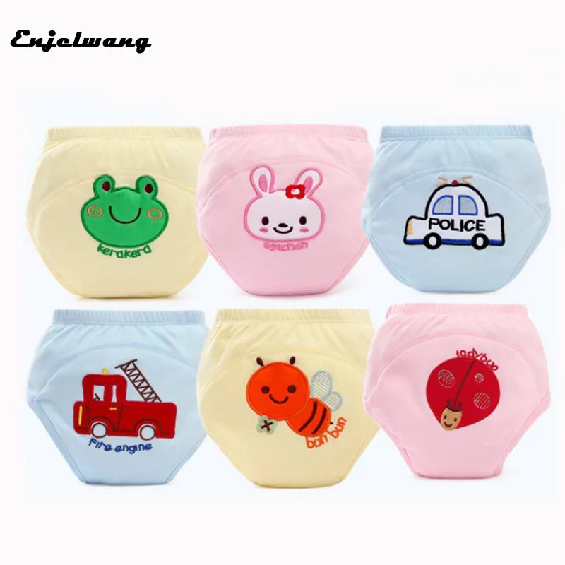 

4 Layers Inwrought Reusable Waterproof Infant Cotton Baby Potty Training Pants Toddler Trainer Panties Underpants (4PCS)