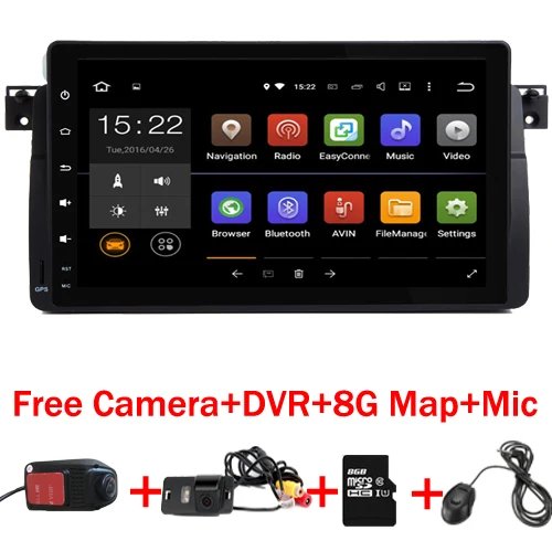 

9 inch HD Touch Screen Android 9.0 Car DVD player for BMW E46 M3 With Wifi 3G GPS Bluetooth Radio RDS Steering wheel control Map