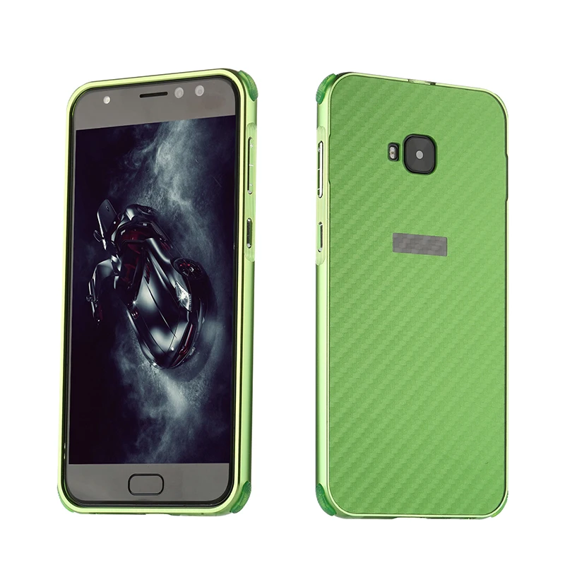 

Shockproof case For ASUS ZenFone 4 Selfie Pro Aluminum Metal Frame+Carbon Fiber Back Cover Case for ZenFone 4 Selfie Pro ZD552KL