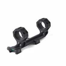 Удлинение двойного кольца AR15 M4 M16 Оптическая защитная винтовка Оптический прицел крепление 1 дюймов/30 мм Пикатинни Вивер рельс с пузырьковым уровнем