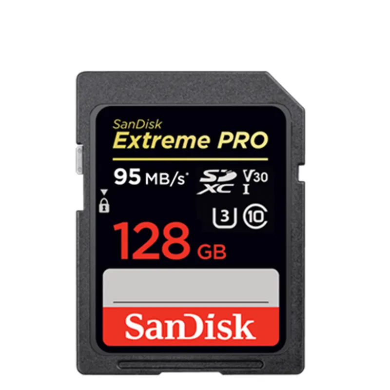 Sandisk Extreme Pro SD Card 16 ГБ 32 ГБ 64 Гб 128 ГБ 256 ГБ SDHC/SDXC класса 10 U3 V30 9 МБ/с. UHS-I Транс флеш-карты памяти TF - Емкость: SDXXG-95M-128G