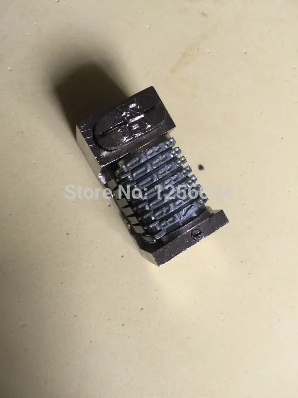 

30 pieces free shipping 7 digits Numbering Machine, 51 Tablet letterpress Numbering Machine backward,  jump moth: 09876