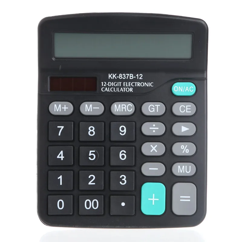 الجديد المزدوج الطاقة الشمسية و بطارية بدعم مكتب المكتبية أزرار كبيرة حاسبة