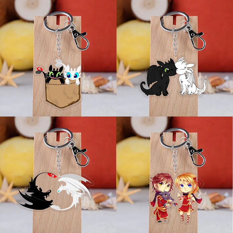 

New How to Train Your Dragon Toys Toothless Light Fury Keychain Toys How to Train Dragon Figure Kids Toys Birthday Gifts
