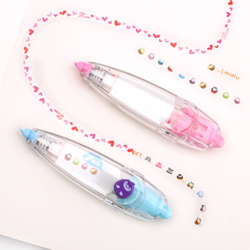 New arrival kawaii lace correction tape cute plastic+ core animals pattern as gifts to children for studying | Канцтовары для офиса
