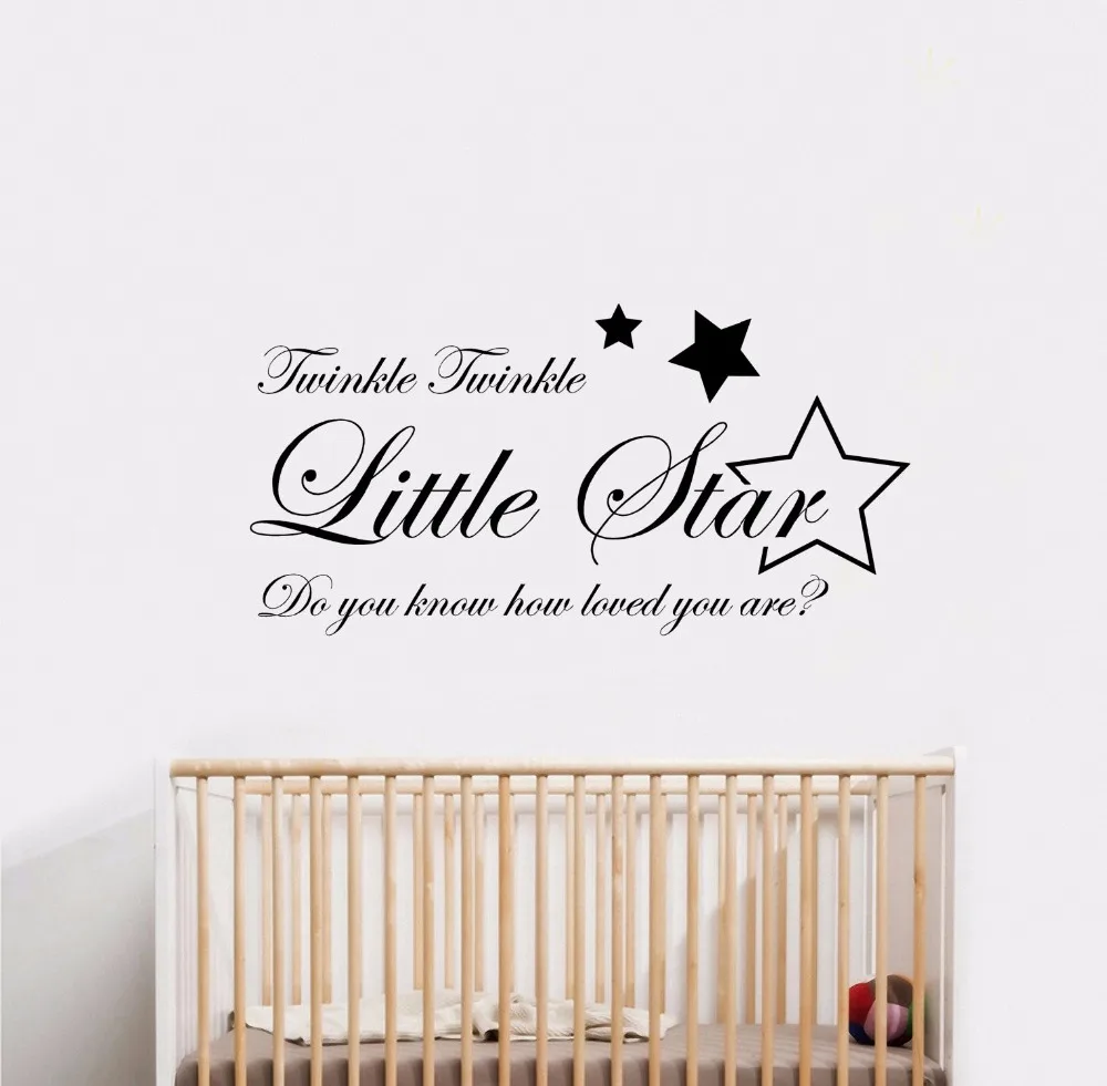Little Star Pattern Wall Stickers for Nursery Kids Room Sweet Vinyl Waterproof Decals Babies Bedroom Art Murals L518 | Дом и сад