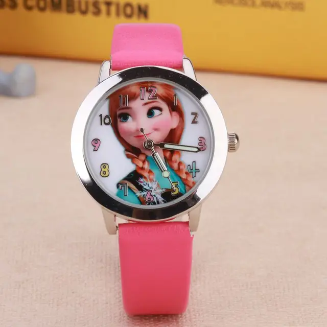 Low price! Leather quartz wrist watch Cartoon Children Watch Princess Elsa Anna Low price! Leather quartz wrist watch Cartoon Children Watch Princess Elsa Anna
