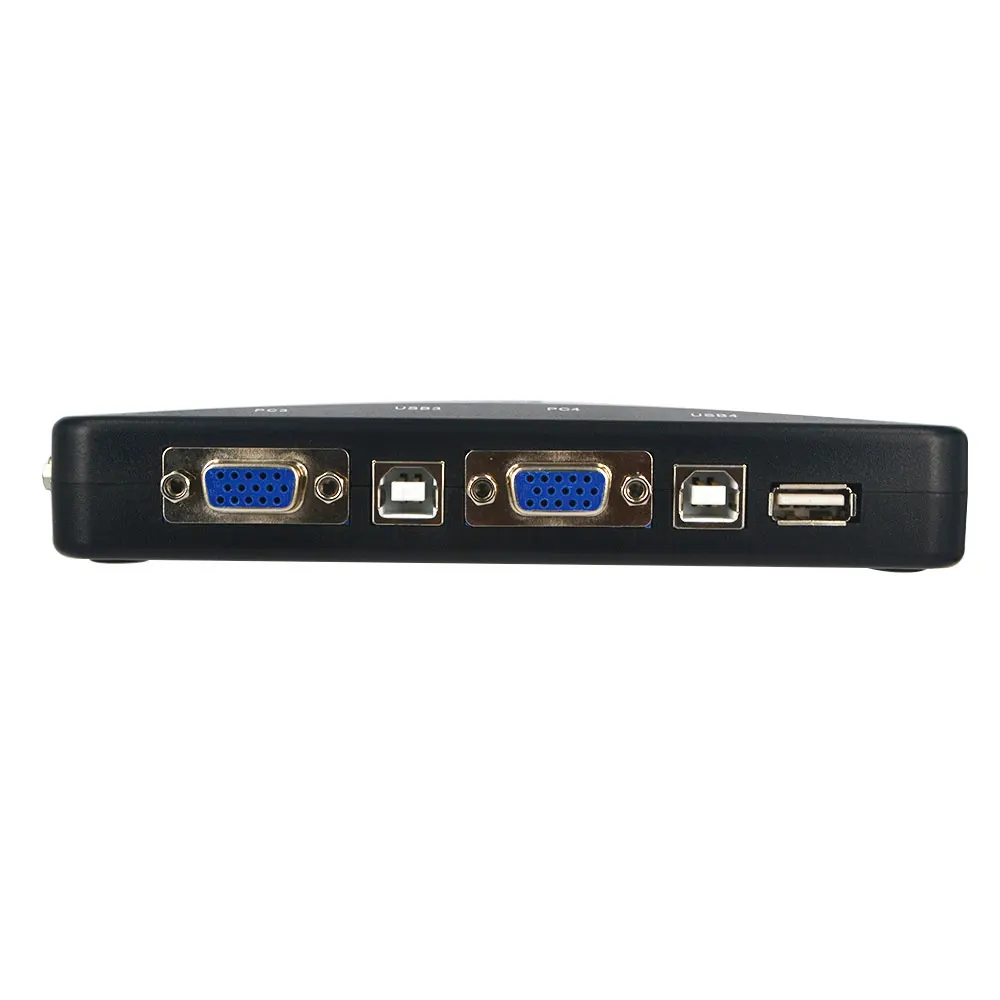 Kebidumei USB KVM 4 порта Селектор VGA печать Авто переключатель мониторная коробка VGA сплиттер V322 USB 2,0 KVM переключатель с 4 шт VGA кабель