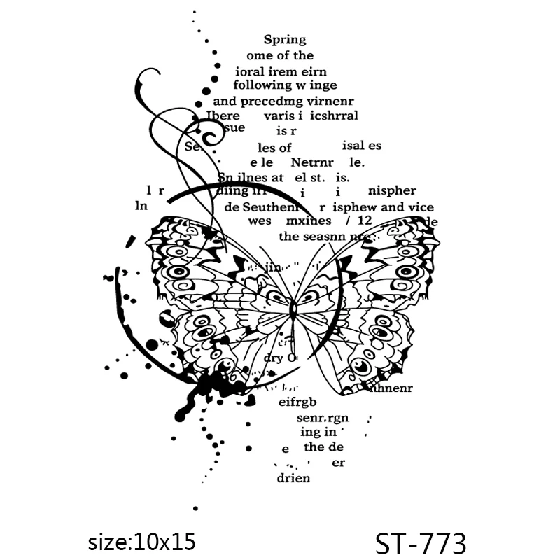 

AZSG Spring Butterfly Clear Stamps For DIY Scrapbooking Decorative Card making Craft Fun Decoration Supplies 10x15cm