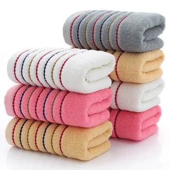 100% Cotton Striped Towels Set 1