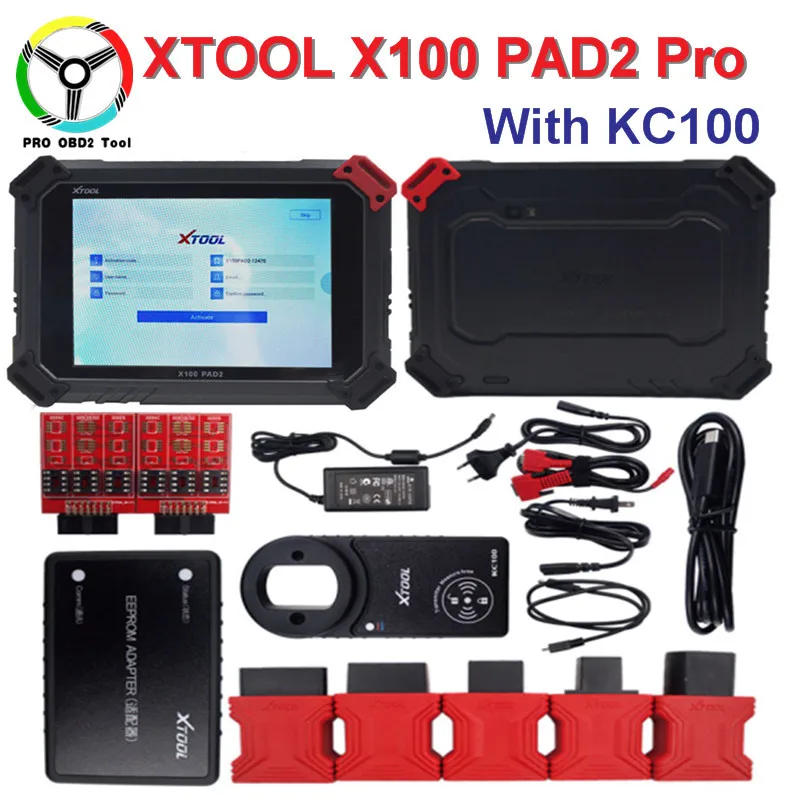 Высокое качество XTOOL X100 PAD2 Pro Wifi и Bluetooth профессиональный диагностический инструмент/ключ программист иммобилайзер/регулировка одометра