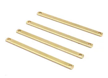 

connectors. 30pcs Raw Brass Bar.2 Holes. size (45x3x1mm) BRC 149