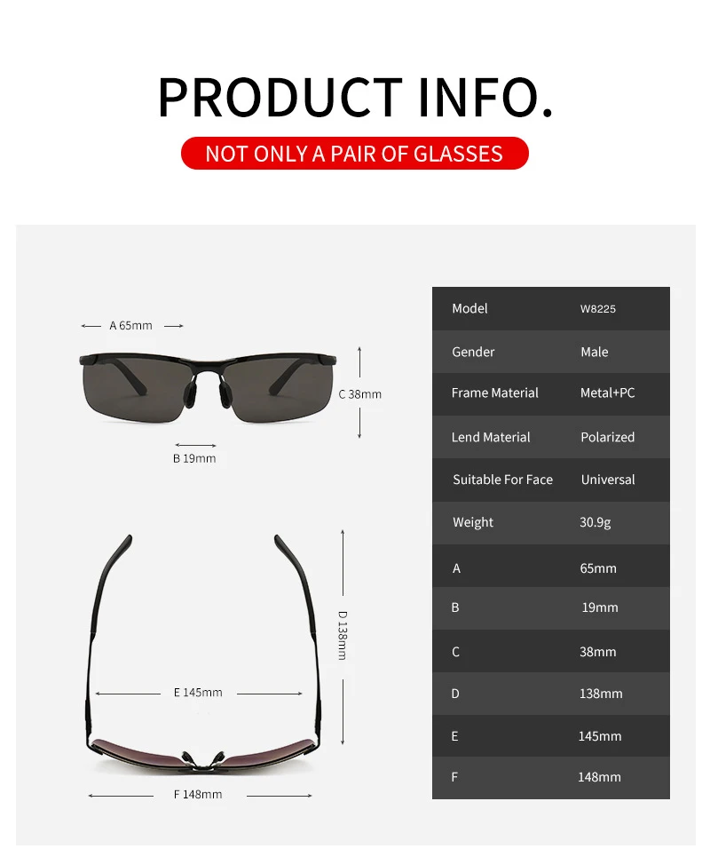 Ruosyling UV400 Солнцезащитные очки для мужчин, поляризационные, прямоугольной формы, без оправы, July солнцезащитные очки для мужчин, винтажные, для вождения, рыбалки, темные солнцезащитные очки в стиле ретро
