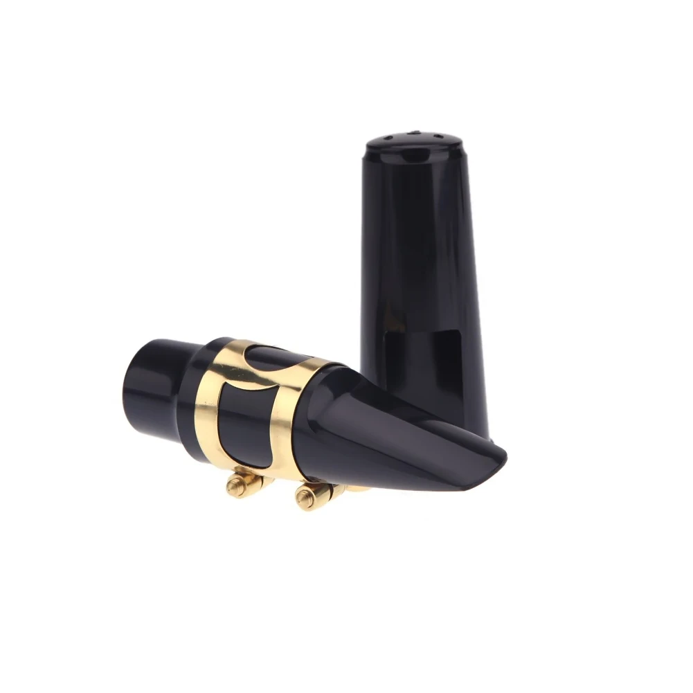Hot Sale Alto Sax Saxophone Mouthpiece Plastic with Cap Metal Buckle