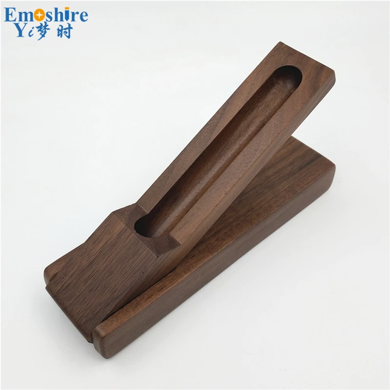 Emoshire Walnut natural color pencil case custom wood pen box stationery gift pencil box wholesale authentic (3)