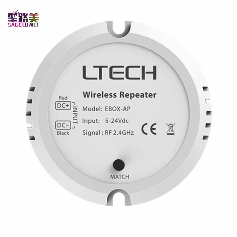 

LTECH EBOX-AP Wireless Repeater 5v ~ 24V DC Input For LT-BUS Wireless Communication Protocol 2.4GHz RF Free shpping