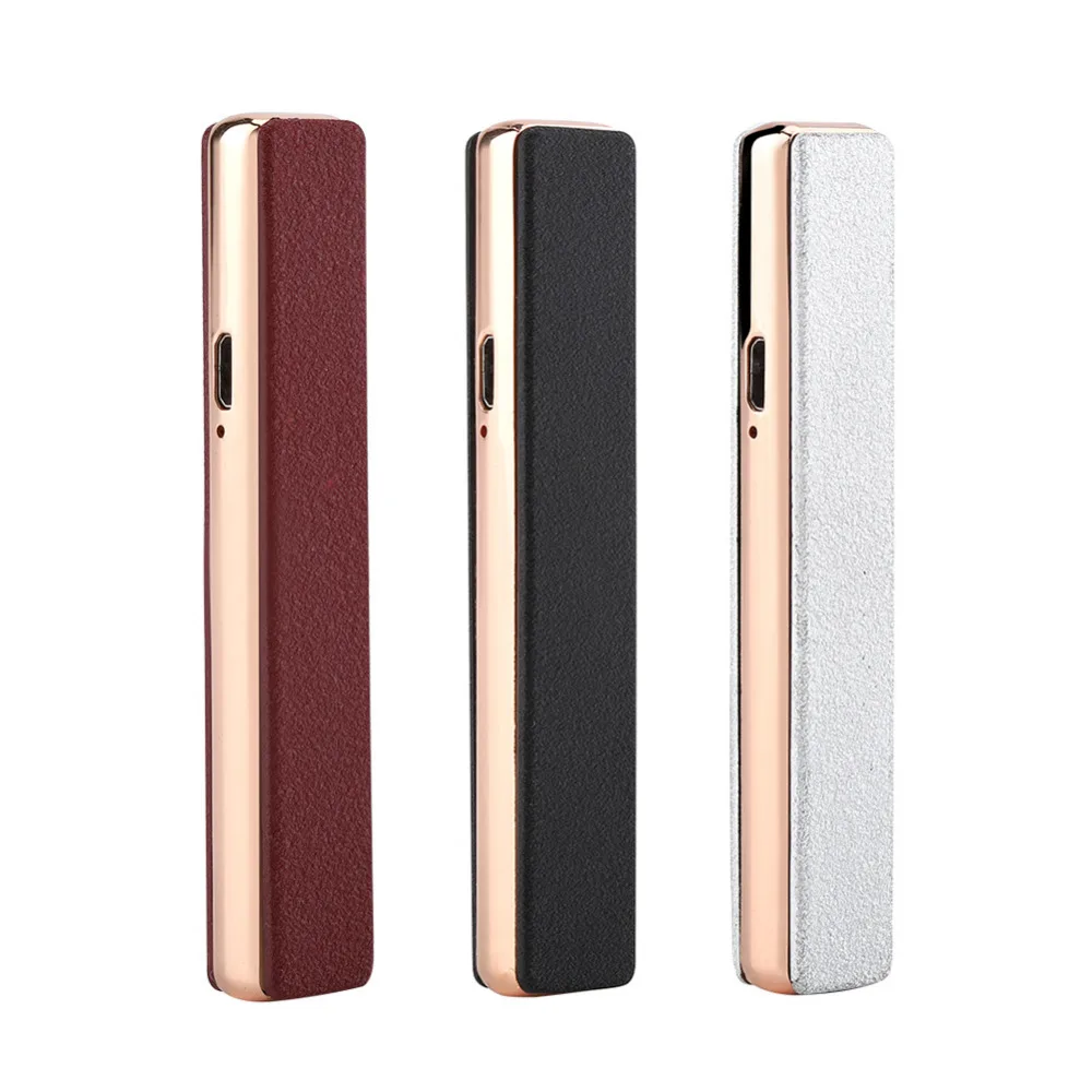 

USB Rechargeable Windproof Mini Portable Electric Cigarette Lighter Metal Cigar Cigarette Lighters