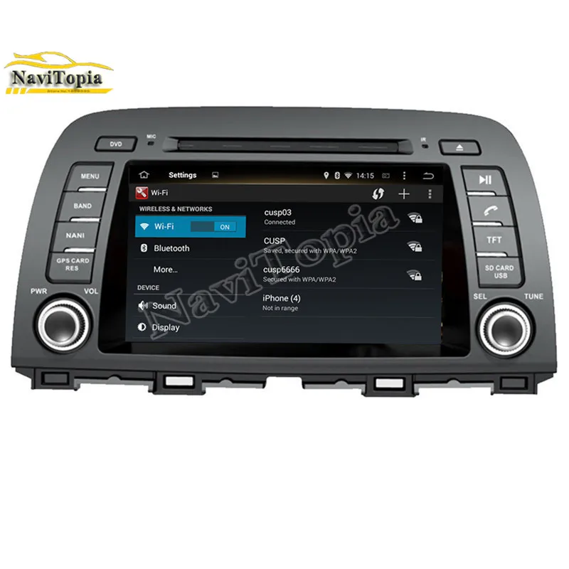 Best NAVITOPIA 4G RAM 32G ROM Octa Core Android 9.0 Car DVD Player GPS for Mazda CX-5 2012-/for Mazda 6 Third generation GJ 2012- 7