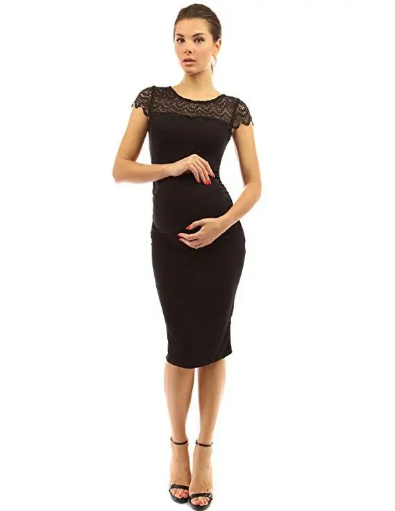 2018 удобное платье для беременных с v-образным вырезом платье для беременных M L XL Женское Vestidos плюс размер Одежда для кормящих женщин черный