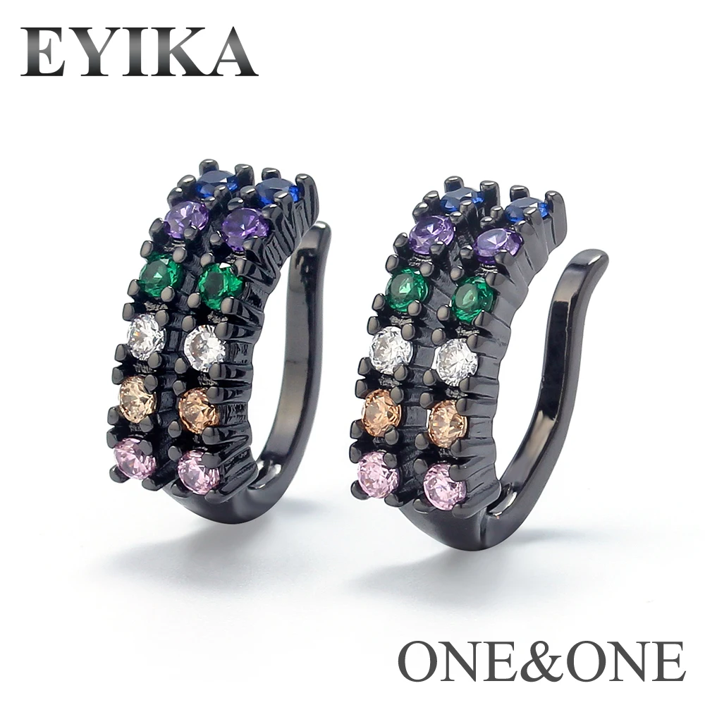 

EYIKA 2019 Ear Ornament Women Ear clip Women fake earrings Fashion Style Mixing colors jewelry 1 pairs Free Shipping