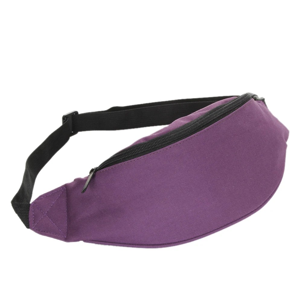 Bag Fanny Pack Hip Waist Festival Money Pouch Belt Wallet travel bag Holiday Kids purple