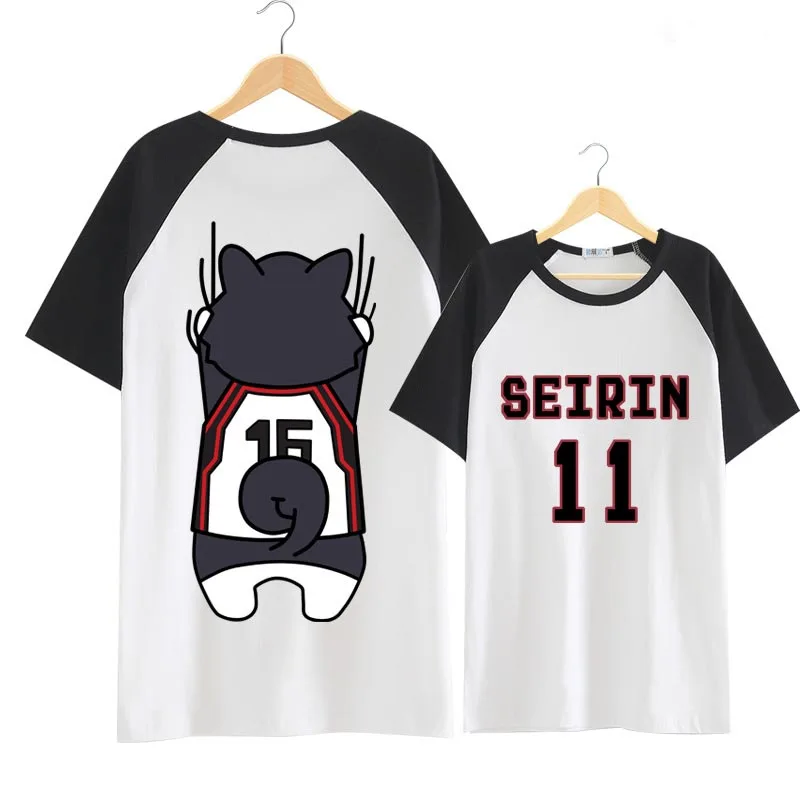 

Kuroko's Basket Ball Seirin 11 Kuroko Tetsuya T-shirt Cosplay Costume Kuroko No Basuke Short Sleeve Tee Shirt Daily Casual Tops