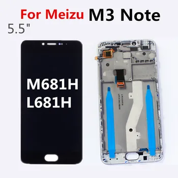 

For Meizu M3 Note LCD L681H M681H M681Q LCD Display Touch Screen Digitizer Assembly Replacement with frame