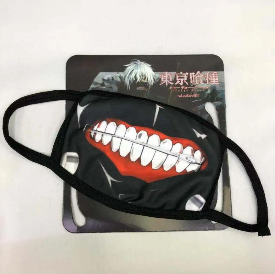 Оптовая продажа Аниме Tokyo Ghoul 2 Kaneki Ken маска Регулируемые маски на молнии