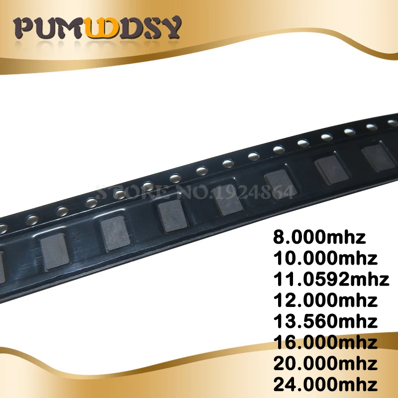

10pcs 8MHZ 10MHZ 11.0592MHZ 12.000MHZ 13.56MHZ 16.000MHZ 20.000MHZ 24.000MHZ 8.000MHZ 2Pin 5032 smd quartz resonator Crystal new