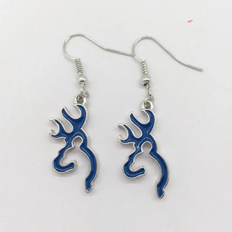Browning Deer Earrings Women Jewelry Dangle Drop Earrings, Handmade