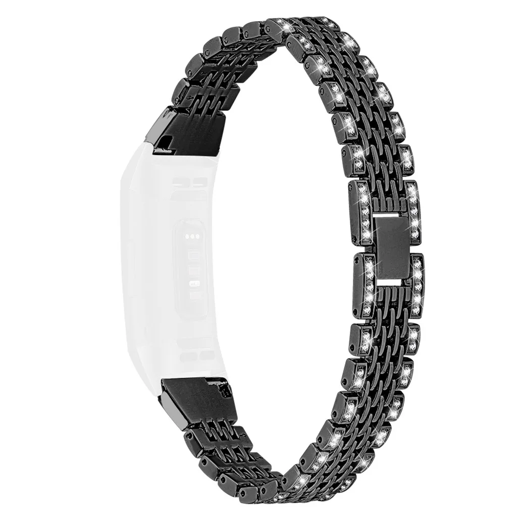 Ремешок из нержавеющей стали для Fitbit Charge 3 Bling металлический браслет из нержавеющей стали ремешок для Fitbit Charge 3 Смарт-часы# C