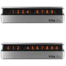 Флуоресцентный автомобильный временный стоп знак украшения Мобильный телефон номер карты обратный скрытый автомобиль Стайлинг парковочная карта