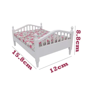 

Furniture Toys Doll Accessory 1:12 Mini Dollhouse Furniture Bed Set Miniature Living Room Kids Pretend Play Toy A513